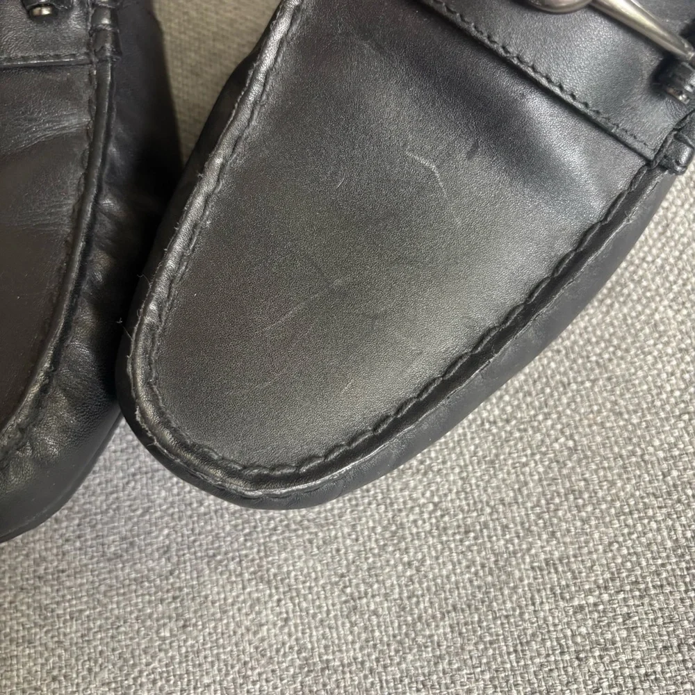 COACH Mott Driver Leather Loafer Moccasin Slip-on Black Men’s Size 8.5D‎